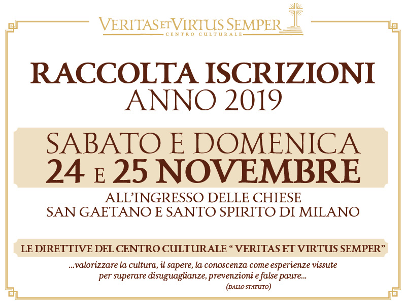 ISCRIZIONE SOCI anno 2019